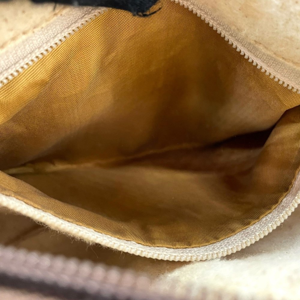 GUCCI Old Gucci GG Plus Shoulder Bag Leather Grey Brown Gold Hardware Logo Cr... - Picture 15 of 16